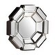 preview thumbnail 2 of 3, Allan Andrews Decorative Mirrored Octagonal Flower Accent Mirror - Silver - 14"D