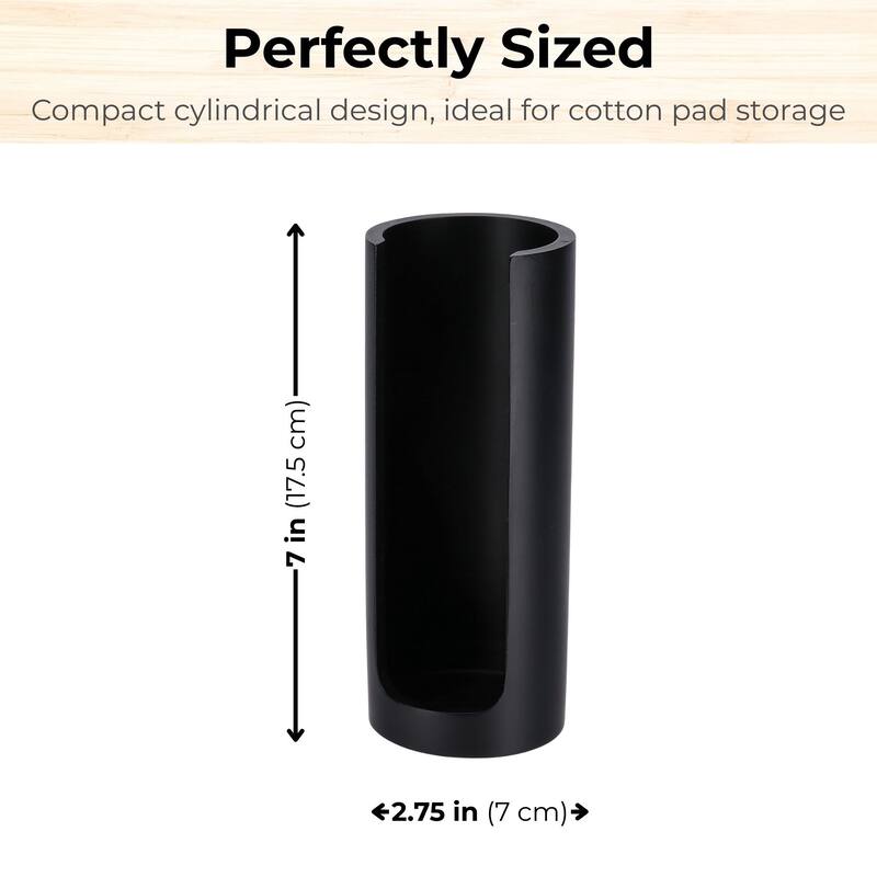 Minimalist Cotton Pad Holder - 2.75" L x2.75" W x 7" H