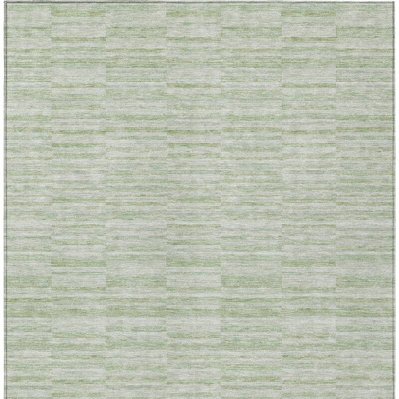 HomeRoots Striped Transitional Rectangle Outdoor Rug