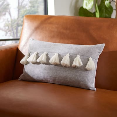 SAFAVIEH Nesala 12 x 20-inch Tassel Pillow