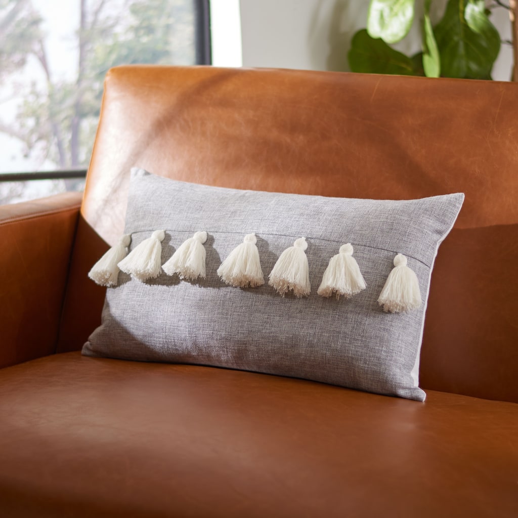SAFAVIEH Rhonwen 12 x 20-inch Tassel Pillow