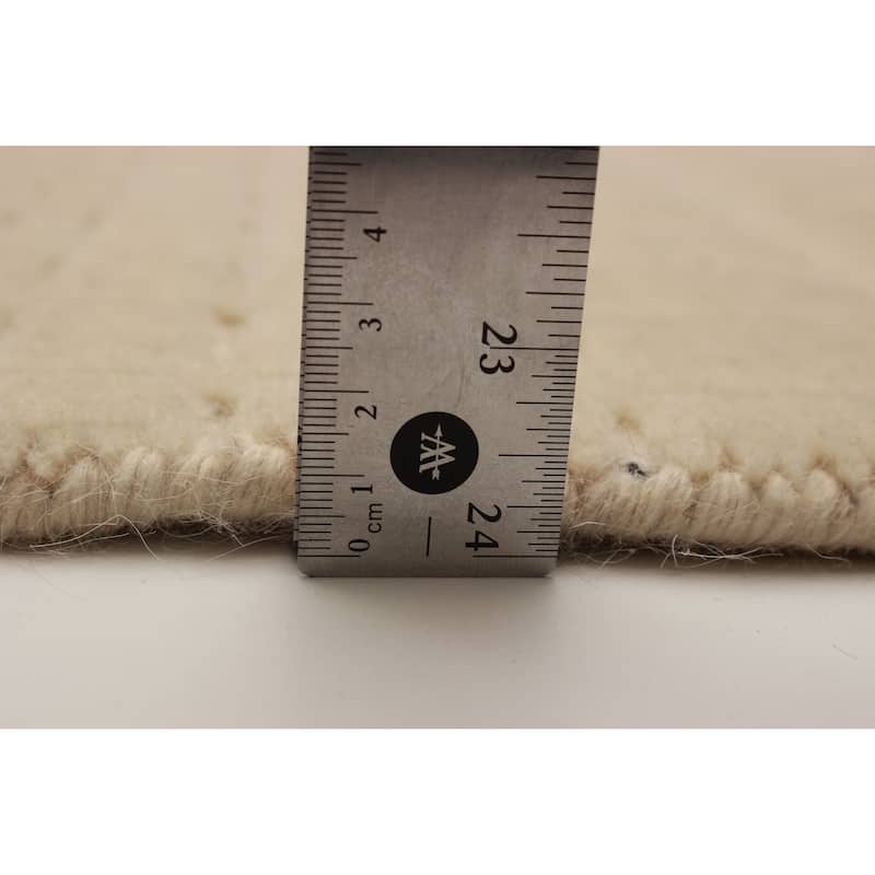 Kashkuli Gabbeh Cream Rug 5'4" x 7'7" - 5'4 x 7'7