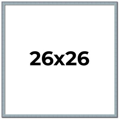26x26 Frame Rustic Sky Blue Solid Wood Picture Frame | 0.75 Inch
