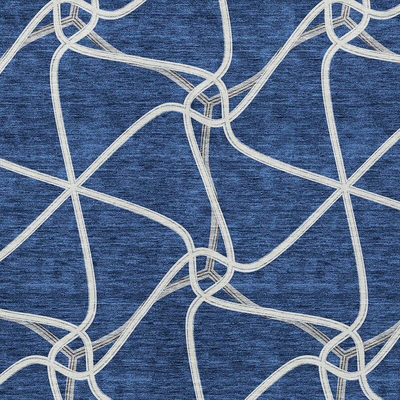 HomeRoots Geometric Contemporary Rectangle Outdoor Rug