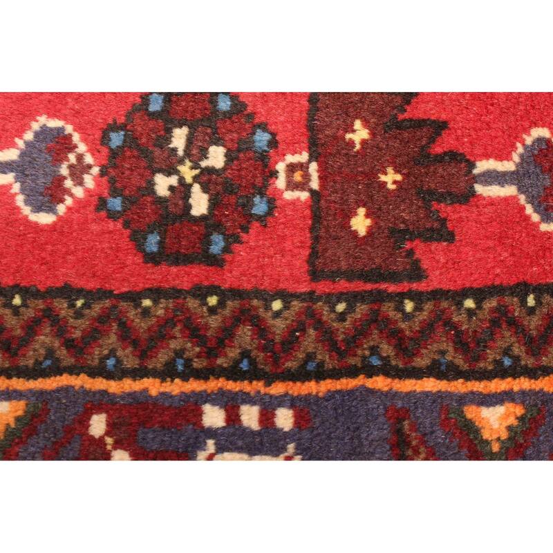 ECARPETGALLERY Hand-knotted Andelz Red Wool Rug - 4'1 x 6'3