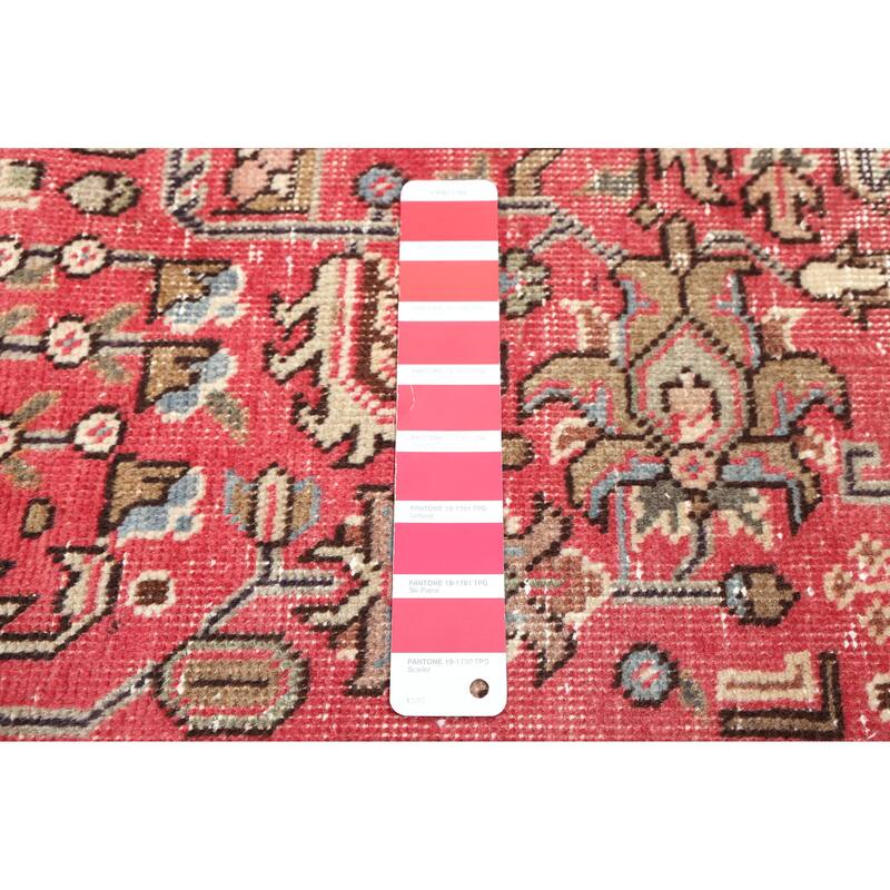 ECARPETGALLERY Hand-knotted Antalya Vintage Red Wool Rug - 6'6 x 9'8