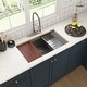 preview thumbnail 30 of 40, All-in-One Kit Undermount Single Bowl 16 Gauge Nano Brushed Stainless Steel Workstation Kitchen Sink with Faucet and Accessories