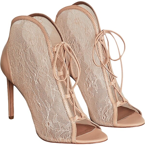 bcbg lace up booties