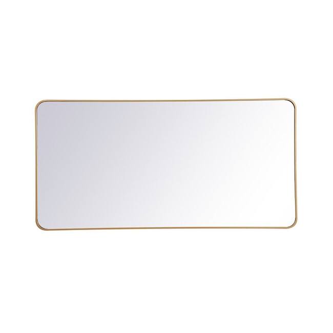 Elegant Lighting Evermore Collection Soft Corner Metal Rectangular - Brass