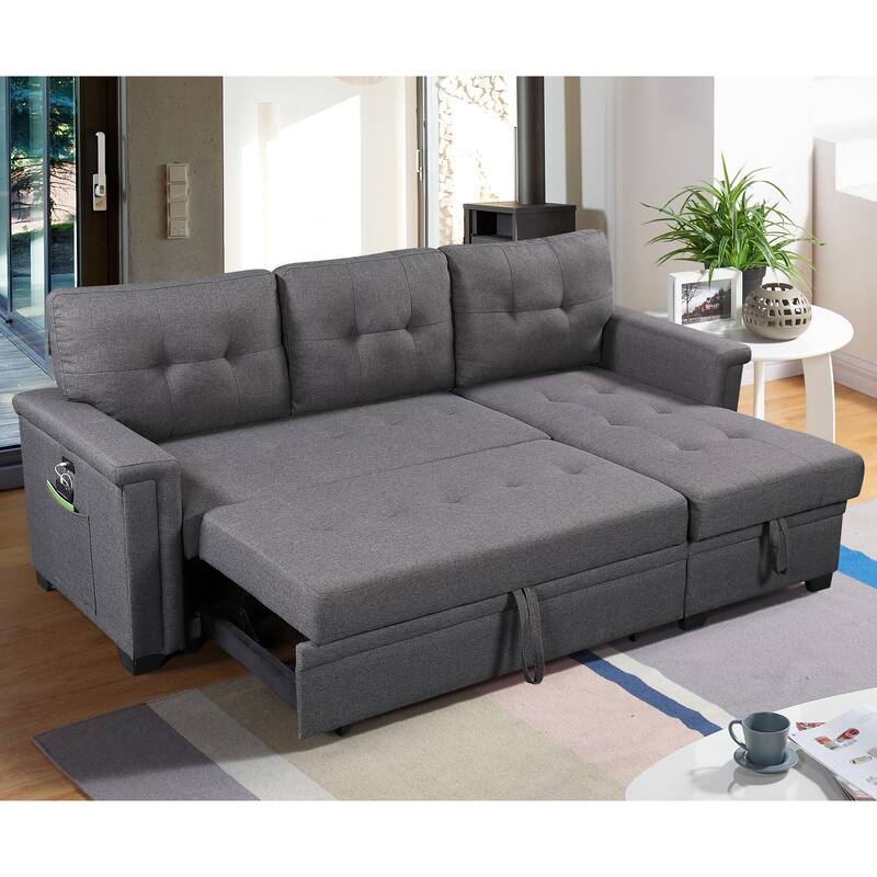 Ashlyn Reversible Sleeper Sofa with Storage Chaise