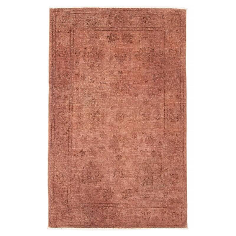 ECARPETGALLERY Hand-knotted Vibrance Brown Wool Rug - 5'1 x 6'9 - Dark Brown - 5'1 x 6'9