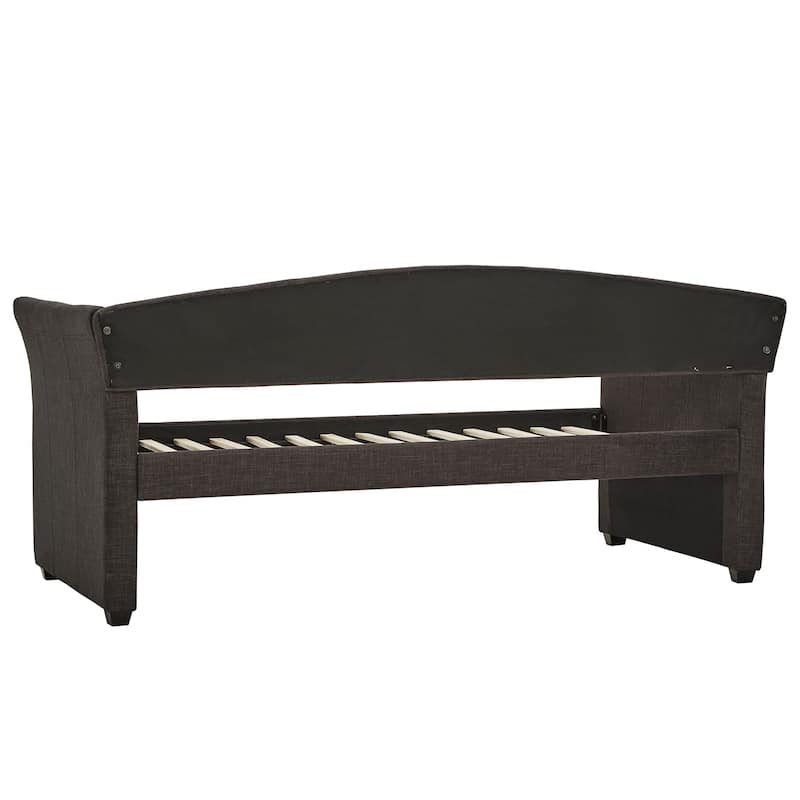 Deco Linen Rolled Arm Daybed and Trundle by iNSPIRE Q Bold
