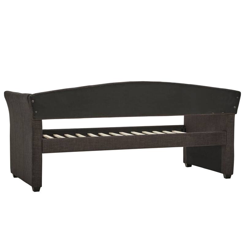 Deco Linen Rolled Arm Daybed and Trundle by iNSPIRE Q Bold