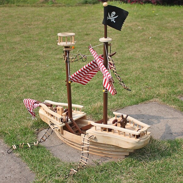 Wooden Pirate Ship Toy For Kids Multicolor Bed Bath Beyond 32634780