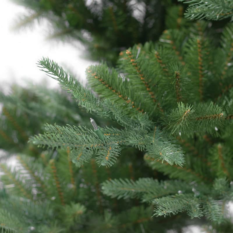 Puleo International Pre-Lit 7.5' Hillside Spruce Artificial Christmas Tree