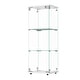 preview thumbnail 151 of 165, Glass Display Cabinet with Doors & Locks, Acrylic Shelves, Floor Standing Storage Showcase for Home or Office