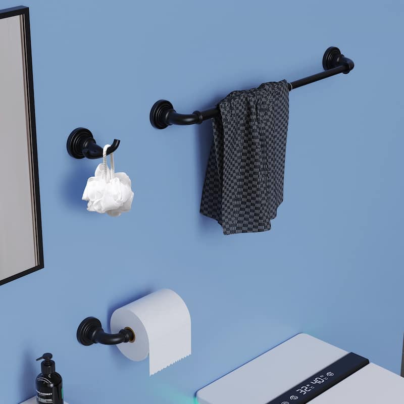 Topcraft Wall Mounted Stainless Steel Bathroom 5 Piece Hardware Set