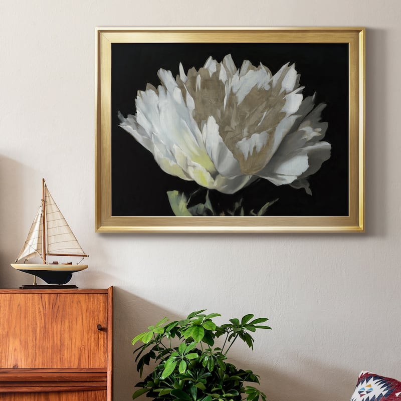 WHITE PEONY Premium Framed Canvas - Ready to Hang