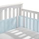 preview thumbnail 7 of 21, BreathableBaby Breathable Mesh Liner for Full-Size Cribs, Classic 3mm Mesh (Size 4FS Covers 3 or 4 Sides) Light Blue.