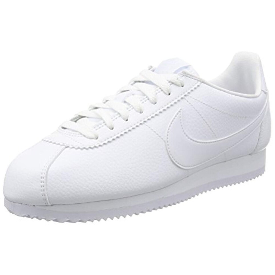 nike cortez leather white