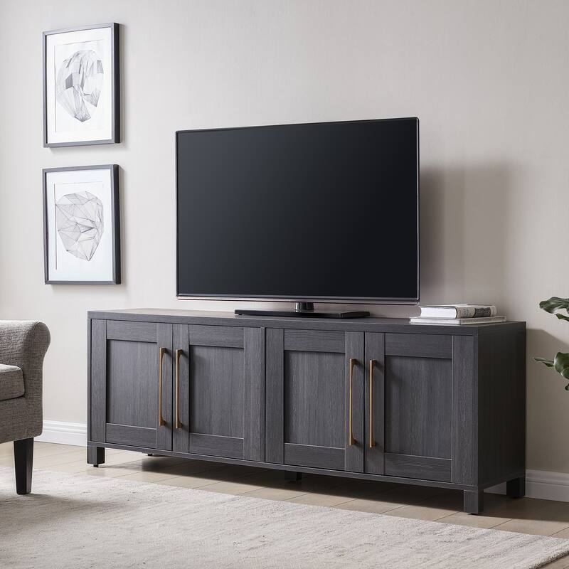 Chabot Rectangular TV Stand for TV's up to 75" - Charcoal Gray