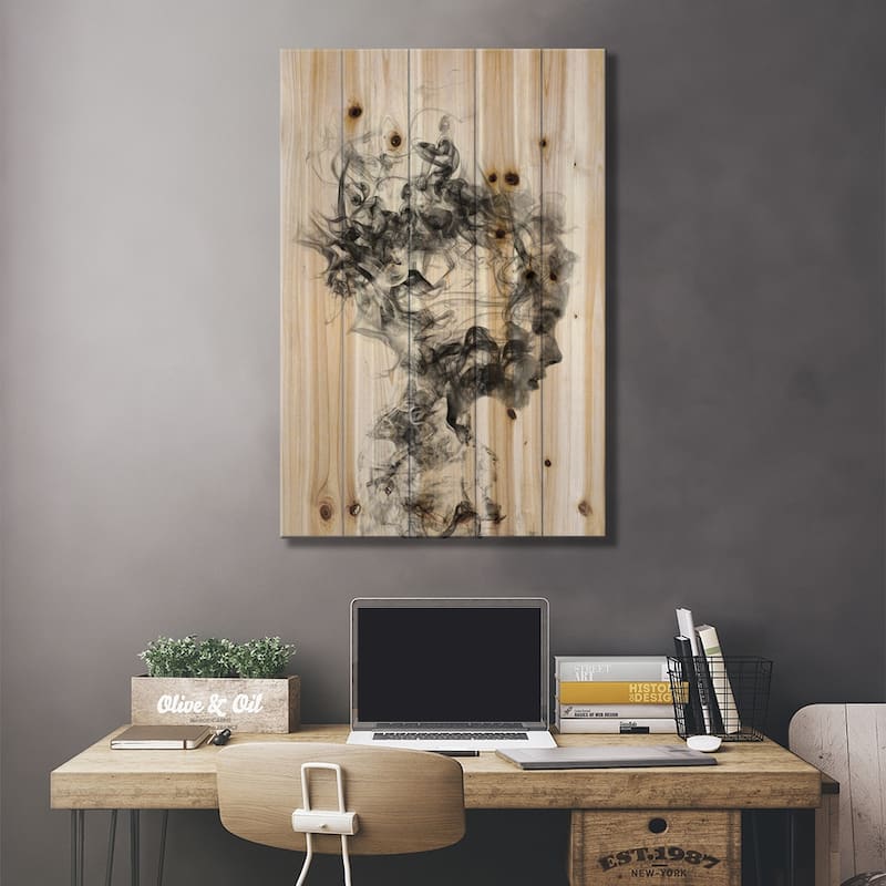 Dissolve Me Print On Wood by Dániel Taylor - Multi-Color