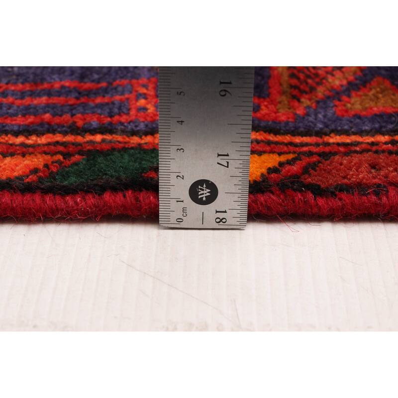 ECARPETGALLERY Hand-knotted Andelz Red Wool Rug - 4'3 x 8'2