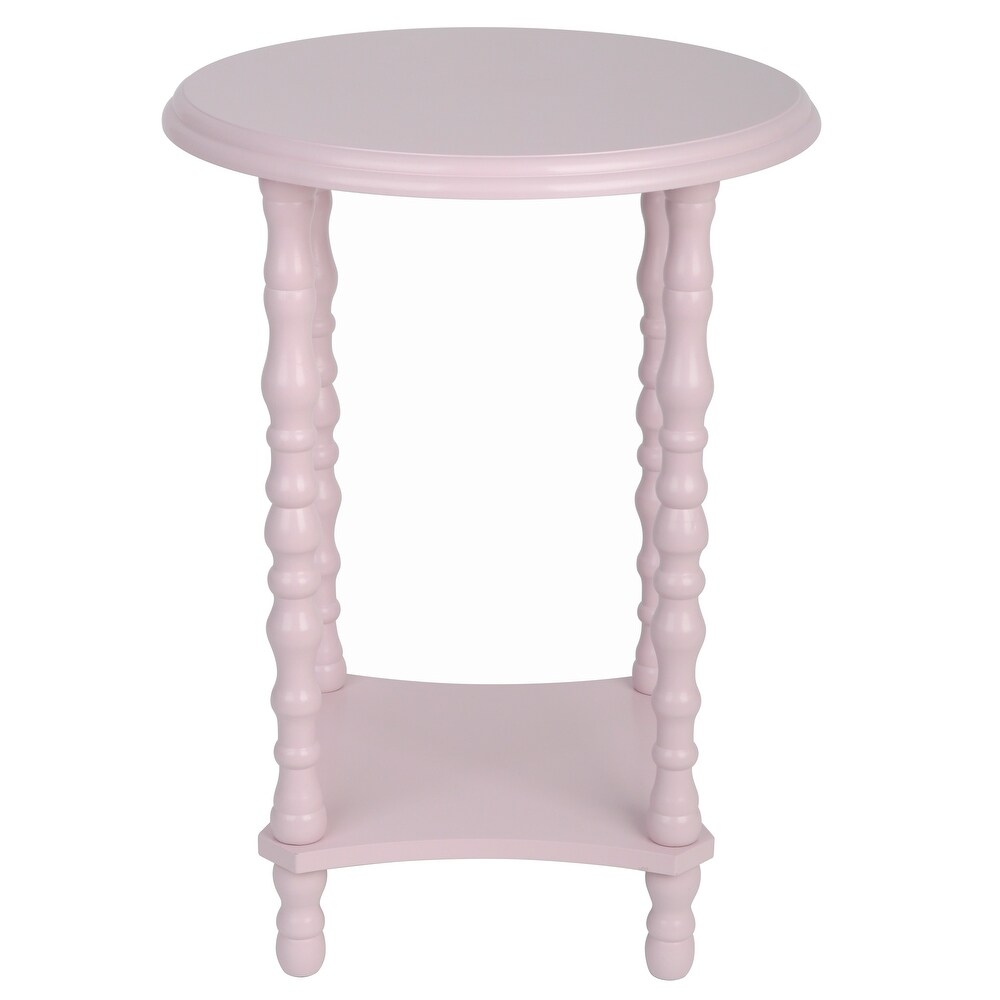 light pink end table