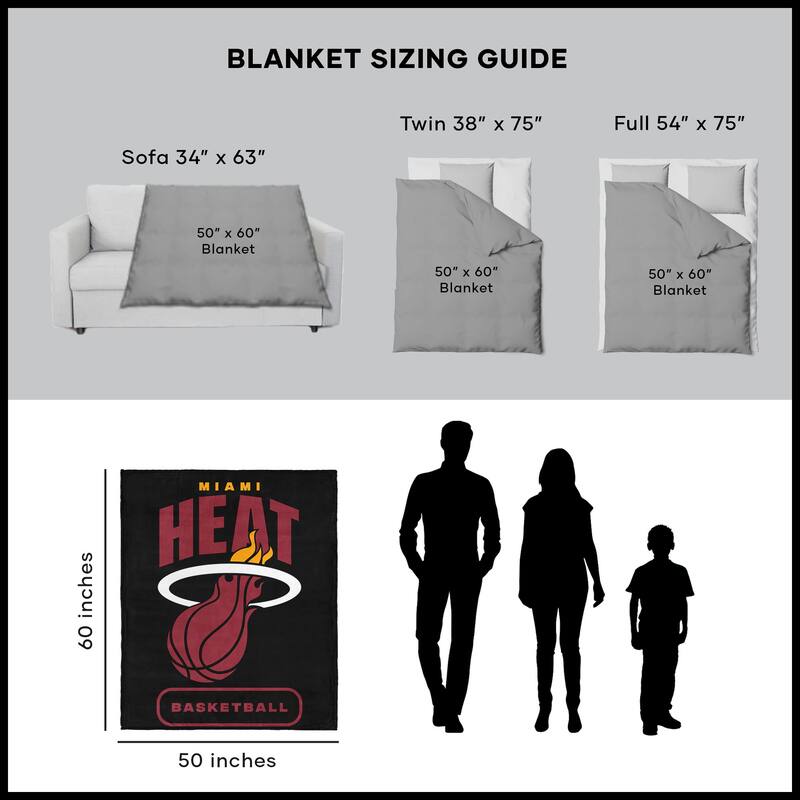 NBA High Block Silk Touch Throw Blanket