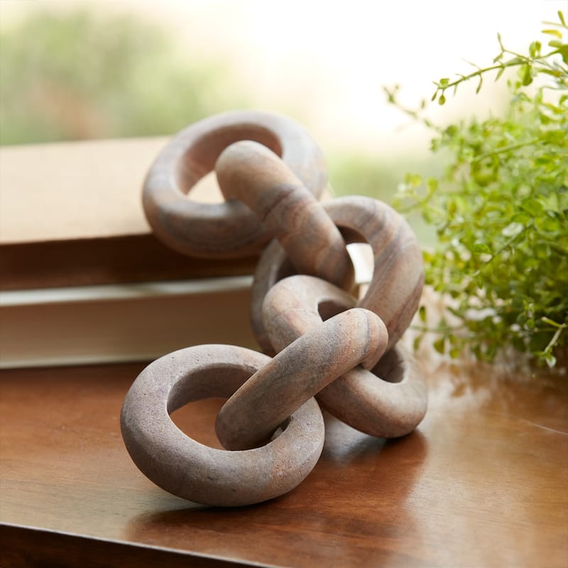 Six Link Chain Sandstone Decoration - 11"