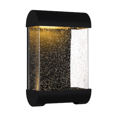 Townes Integrated LED Matte Black Outdoor Wall Lantern