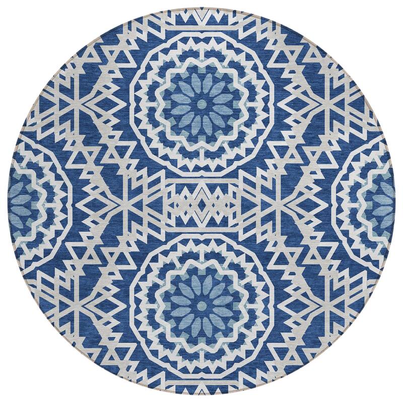 Machine Washable Indoor/ Outdoor Chantille Boho Moroccan Rug