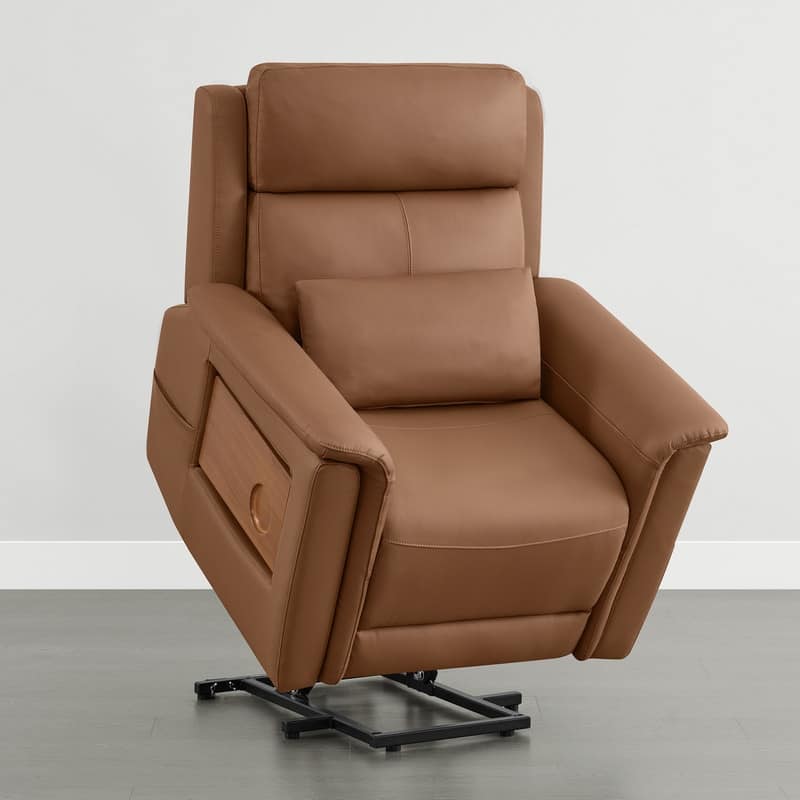 Spruce & Spring Power Lift Recliner Chair for Elderly with Foldable Tray Table and Massage