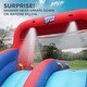preview thumbnail 4 of 4, Sunny & Fun Dual Splash Inflatable Water Slide Racing Park with Air Pump - Blue