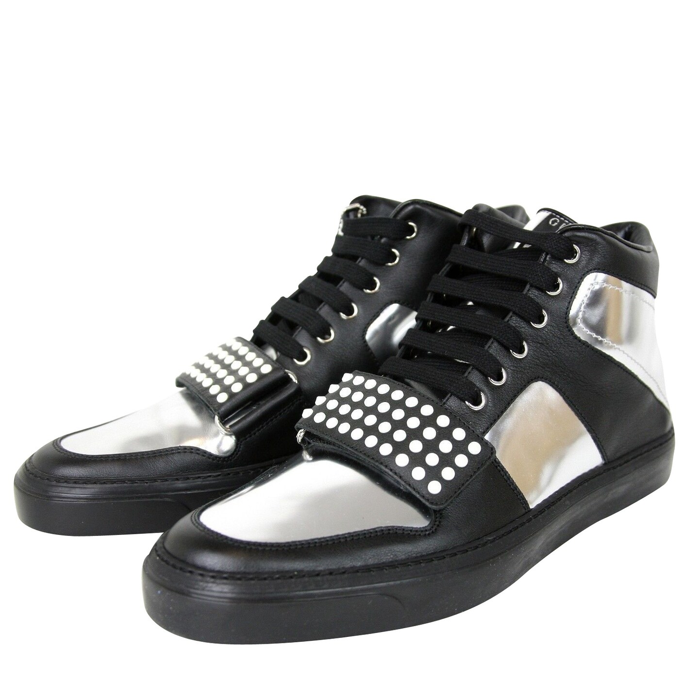gucci silver high top sneakers
