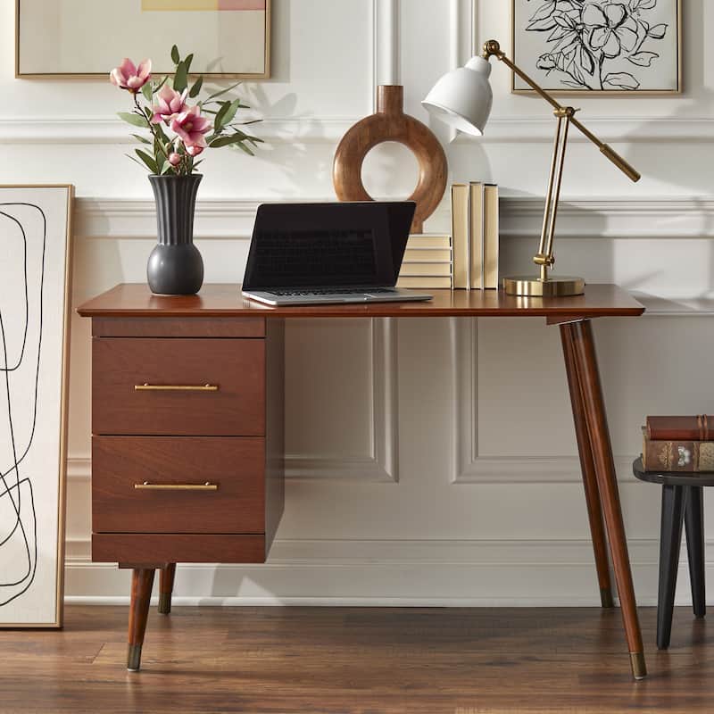 angelo:HOME Leon Mid-Century Desk - Walnut