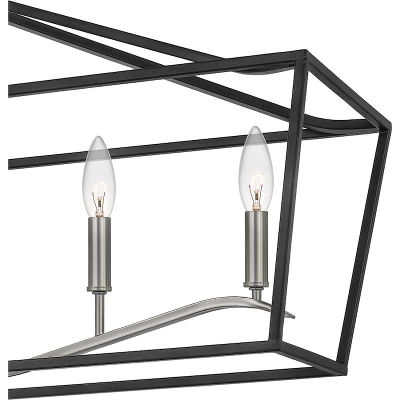 Catalina 6-Light Island Chandelier in Matte Black
