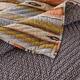 Reversible 2 Piece Twin Size Quilt Set with Stripes Pattern, Multicolor