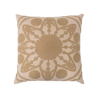 Cotton Pillow with Embroidery