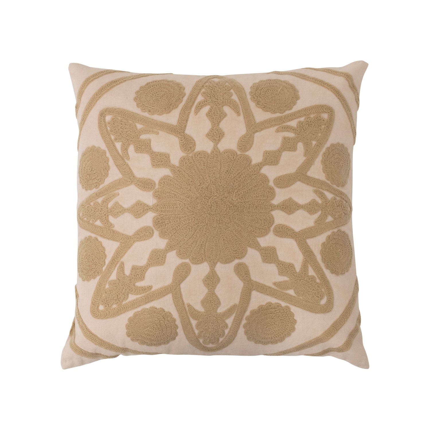 Cotton Pillow with Embroidery