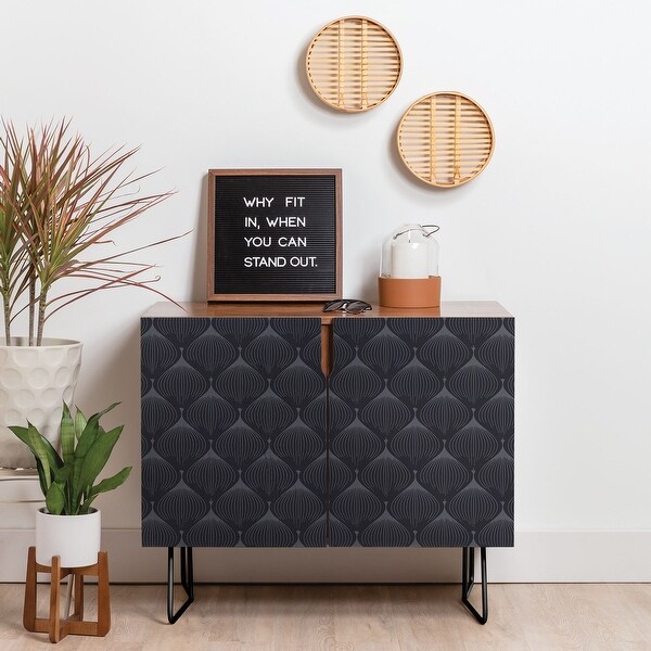 Deny Designs Hygge in Kohl Credenza (Birch or Walnut, 2 Leg Options)