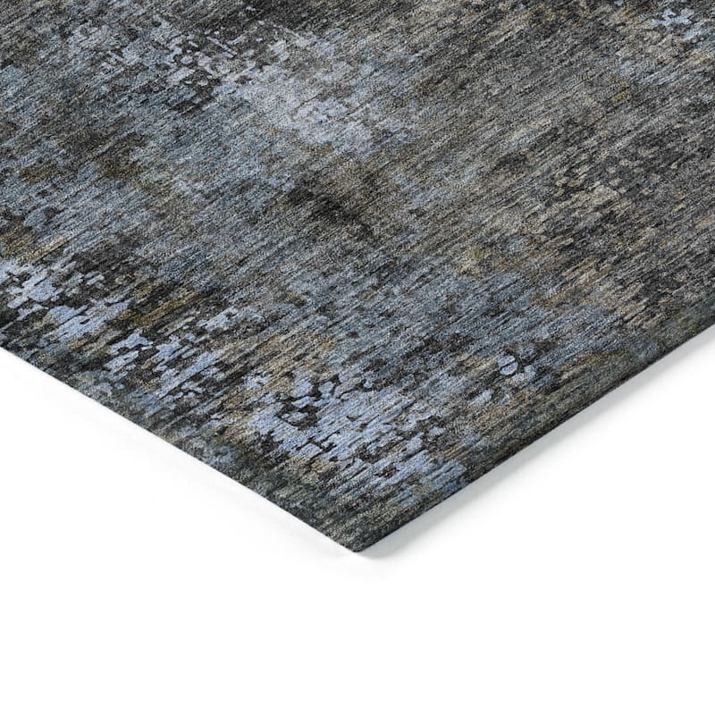 HomeRoots Abstract Transitional Rectangle Outdoor Rug