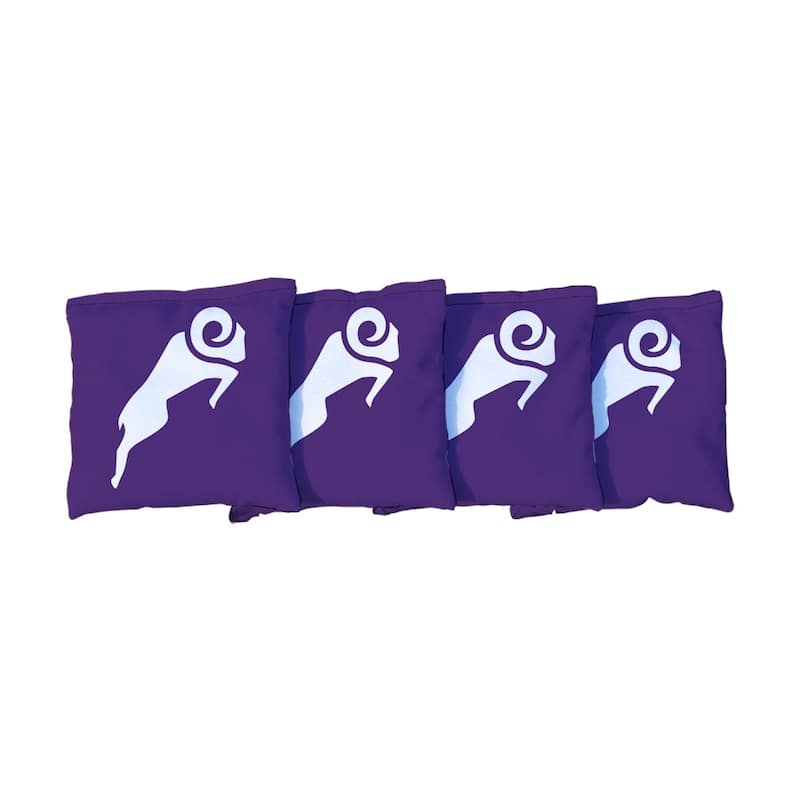 Cornell Rams Purple Cornhole Bags - Corn Filled