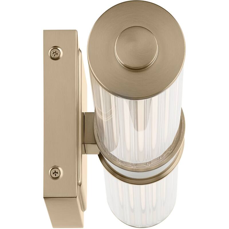 Kichler 55195LED Laurene 2 Light 19" Wide LED Vanity Light with Clear