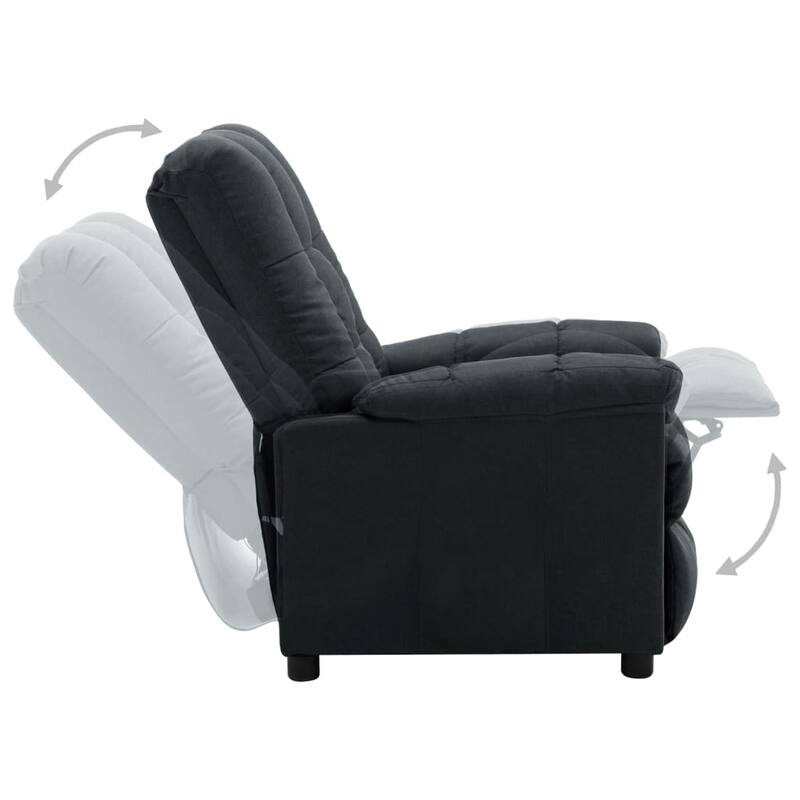 vidaXL Recliner Chair Leisure Cozy Recliner for Home Theater Cinema Fabric - 29.1" x 38.9" x 40.1"