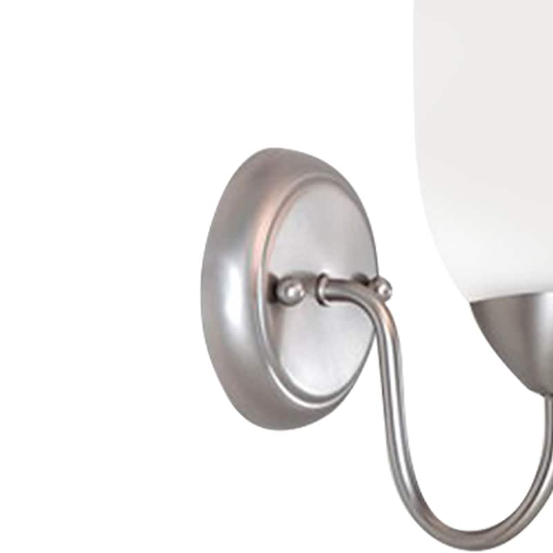 Murielle 1-Light Dimmable Brushed Nickel Bath Sconce - Brushed Nickel - Brushed Nickel
