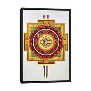 iCanvas "Lotus Sri Yantra" by Diana Titova Framed Canvas Print - Bed ...