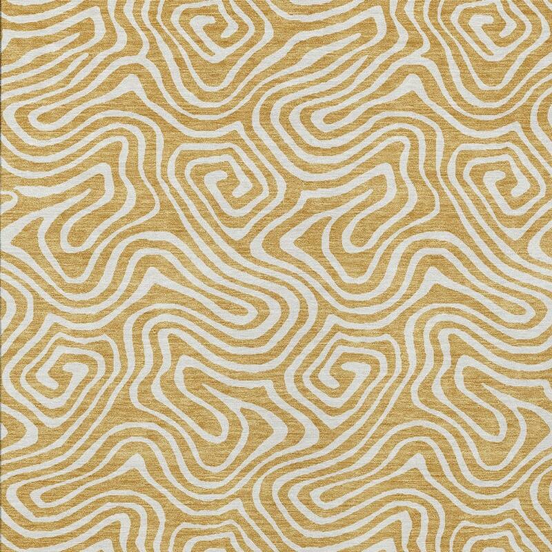 HomeRoots Abstract Transitional Rectangle Outdoor Rug