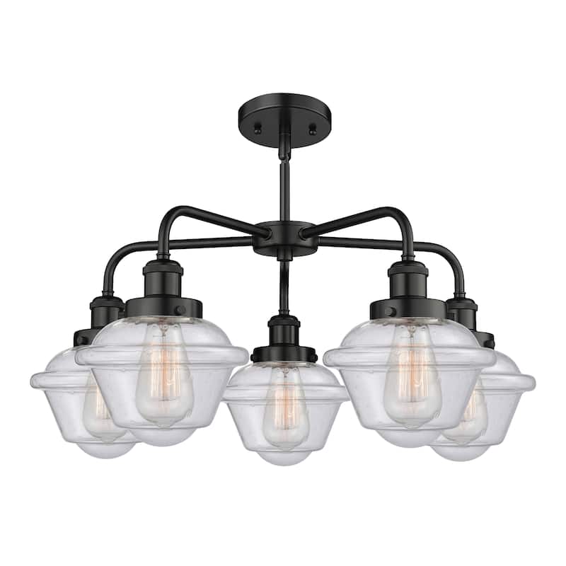 Innovations Lighting Oxford - 5 Light 25" Stem Hung Chandelier