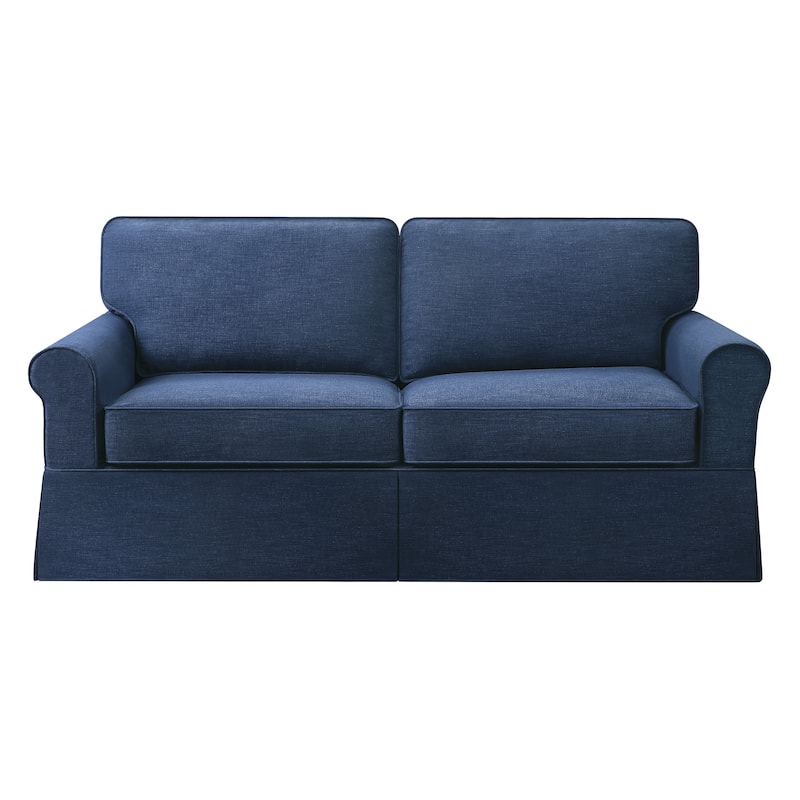 Porch & Den Zuni Mid-century Slip Cover Sofa